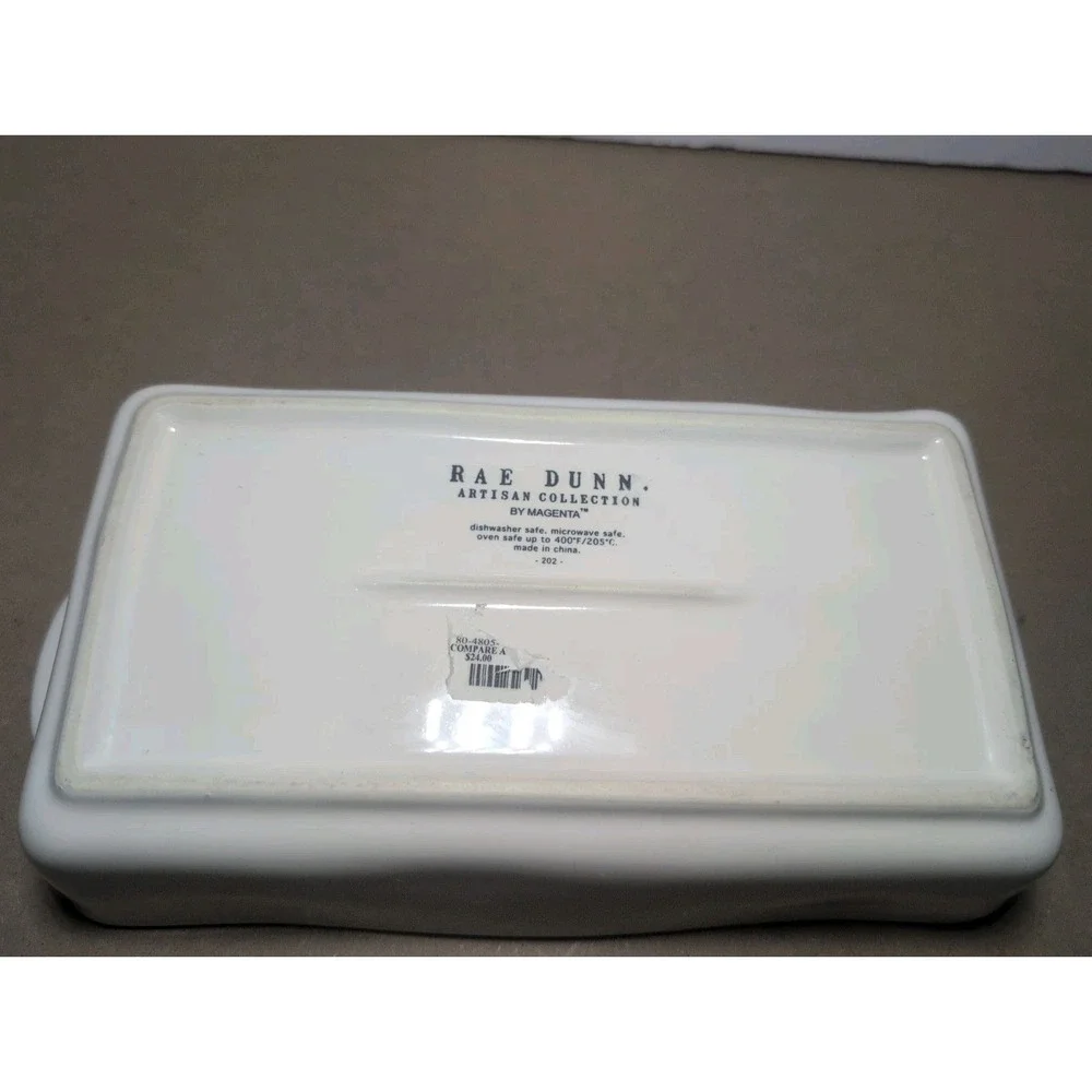 RAE DUNN Loaf Bake Pan Casserole Dish GINGERBREAD 9 x 5 artisan collection
